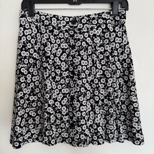 LOFT Floral A-Line Skirt